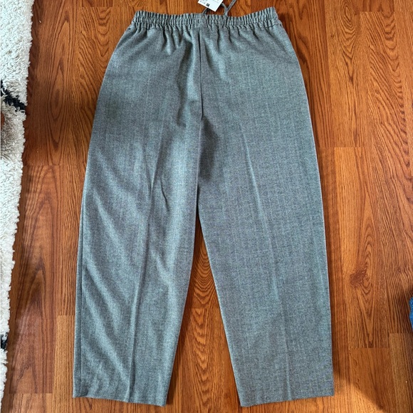 Zara Barrel Fit Elastic Waistband Pants - Picture 4 of 6